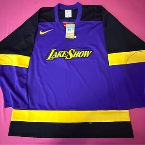 Nike Purple and Black Lake Show Jersey